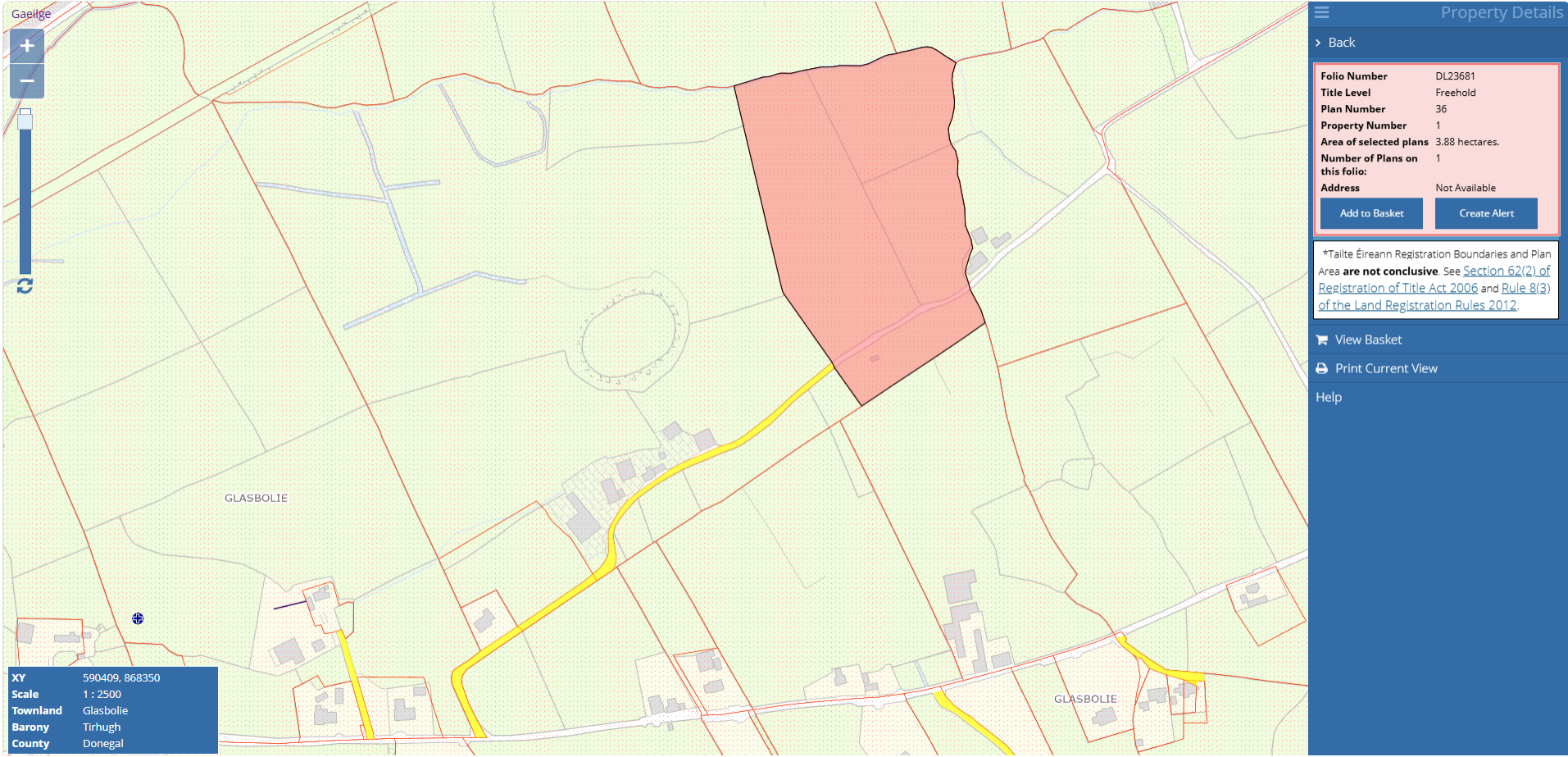 Glasbolie, Ballintra